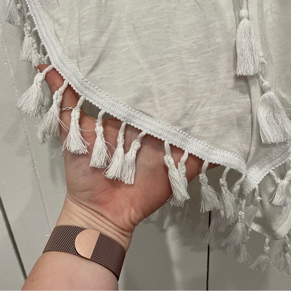 Victoria Secret White Tassel Shorts - Picture 4 of 8